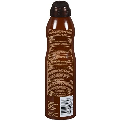 Hawaiian Tropic Protective Tanning Dry Oil Continuous Spray, SPF 30, 5.2 oz