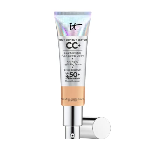 IT Cosmetics Your Skin But Better CC+ Cream, Medium Tan (W) - Color Correctin...
