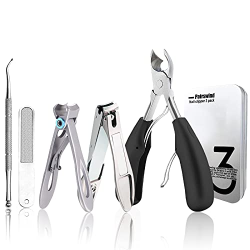 Thick Toenail Clippers, Mens Nail Clippers for Large Big Thick Nail and Toena...