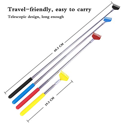 Back Scratcher UNOOE Back Scratchers for Men Women Metal Back Scratcher Retra...