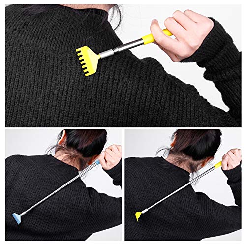 Back Scratcher UNOOE Back Scratchers for Men Women Metal Back Scratcher Retra...