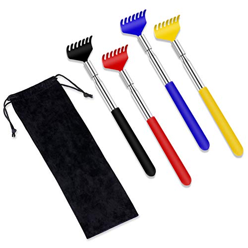 Back Scratcher UNOOE Back Scratchers for Men Women Metal Back Scratcher Retra...