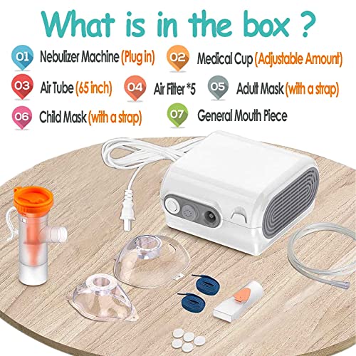 Desktop Nebulizer Machine, Portable Compressor with Exquisite Design, Pro Com...