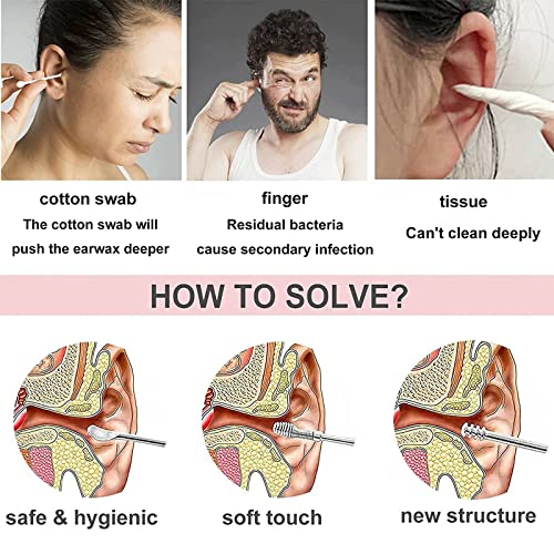 Ear Wax Removal Kit, 6Pcs Innovative Spring Earwax Cleaner Tool Set - Spiral ...