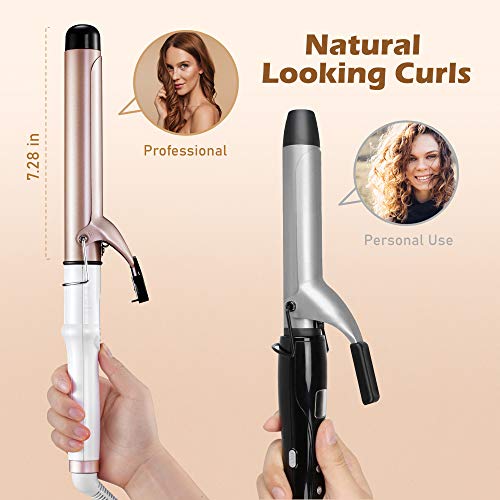 1.25 Inch Curling Iron Hair Curler with Ceramic Coating Barrel, Professional ...