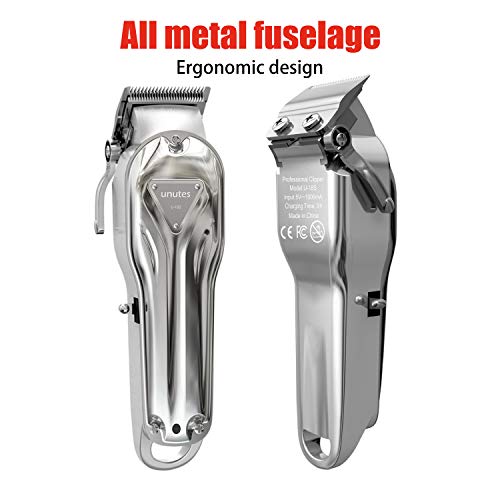 Unutes Hair Clippers for Men, Professional Rechargeable Cordless Hair Cutting...