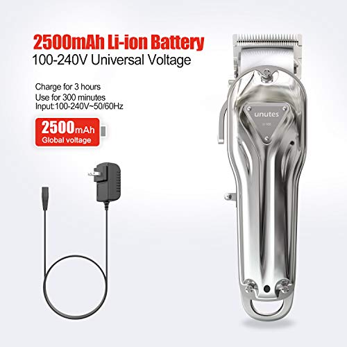 Unutes Hair Clippers for Men, Professional Rechargeable Cordless Hair Cutting...