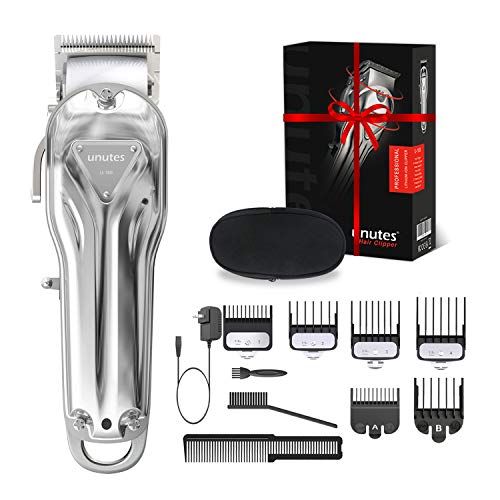 Unutes Hair Clippers for Men, Professional Rechargeable Cordless Hair Cutting...