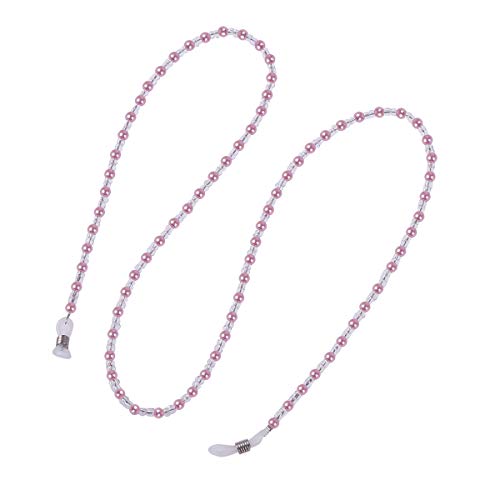 Uonlytech 4pcs String Beaded Eyeglasses Strap Fashion Eyeglass Chain Anti-sli...