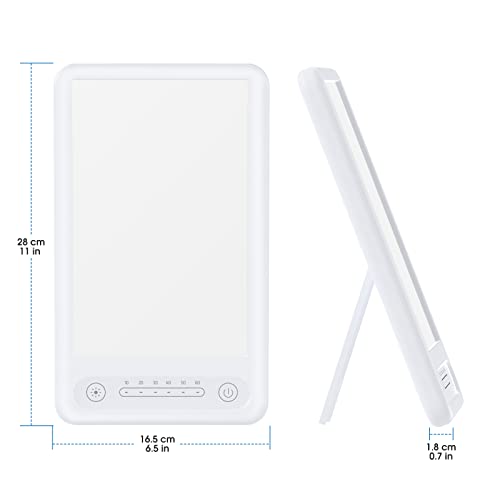 Light Therapy Lamp - UV-Free 10000 Lux Therapy Light - Touch Control with 3 C...