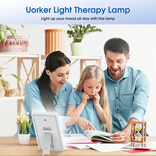 Light Therapy Lamp - UV-Free 10000 Lux Therapy Light - Touch Control with 3 C...