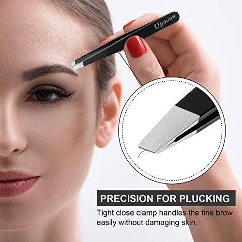 Tweezers Precision Set for Women and Men - 4 Pack Upmore Eyebrow Tweezers Set...