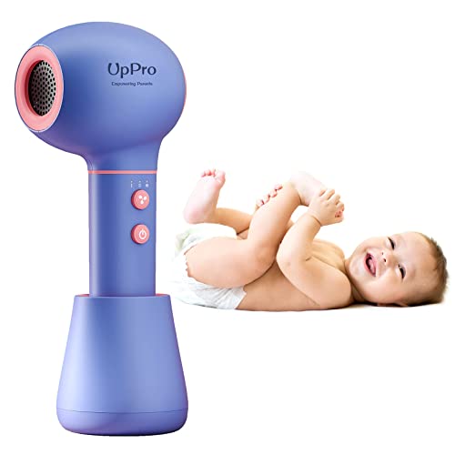 UpPro Cordless Gentle Low Heat/Speed Baby Hair Dryer for Infant, Mini Hair Dr...