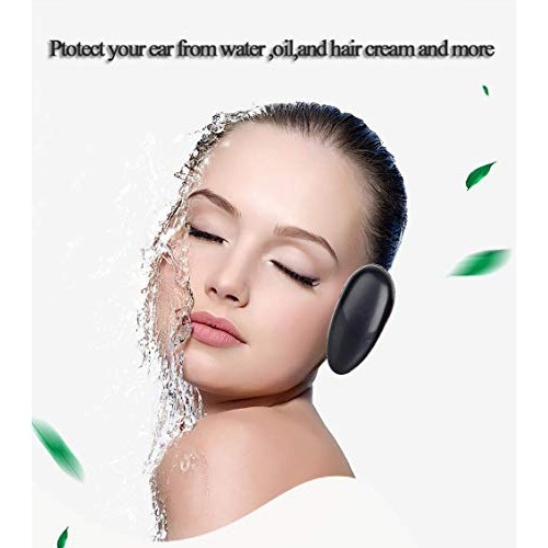 10Pairs Black Plastic Professionale Hair Salon Ear Cover Pads Sheets Ear Prot...