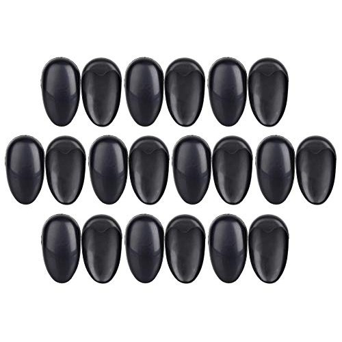 10Pairs Black Plastic Professionale Hair Salon Ear Cover Pads Sheets Ear Prot...