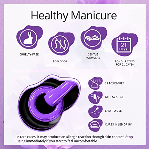 UR SUGAR Color Changing Gel Nail Polish, 6 Pcs Mood Changing Thermal Gel Nail...