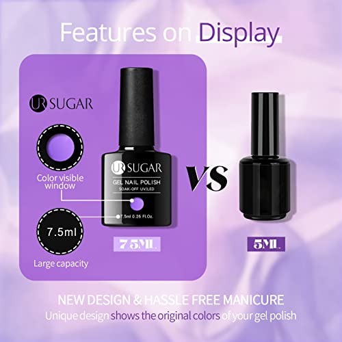 UR SUGAR Color Changing Gel Nail Polish, 6 Pcs Mood Changing Thermal Gel Nail...