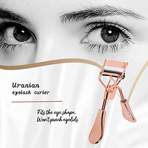 Uranian Beauty Eyelash Curler Comb Eyelash Curlers with 2 Silicone Refill Pad...