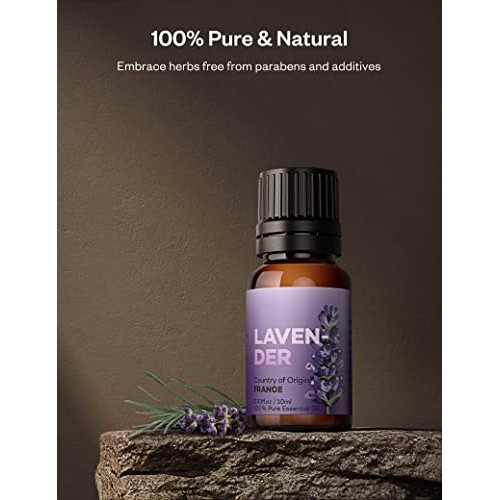 Essential Oils, Top 6*10ml Essential Oil Set, Pure Aromatherapy Oils Kit, Lav...