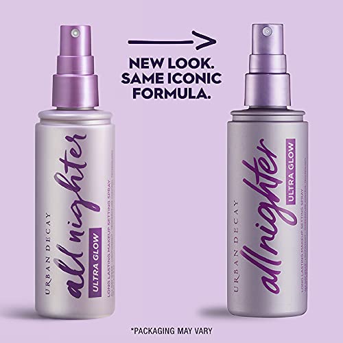 Urban Decay All Nighter Ultra Glow Makeup Setting Spray - Makeup Finishing Sp...