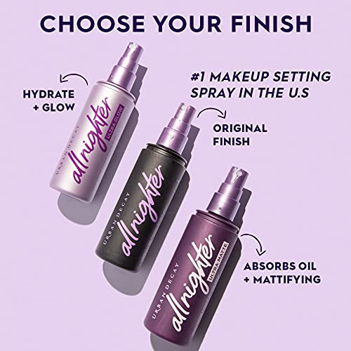 Urban Decay All Nighter Ultra Glow Makeup Setting Spray - Makeup Finishing Sp...