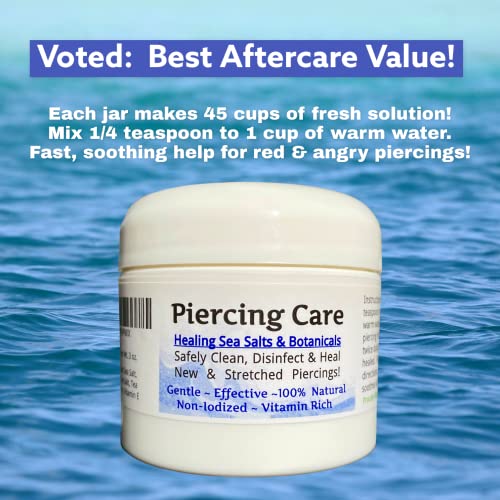 Urban ReLeaf Piercing Care ! Healing Sea Salts & Botanical AFTERCARE ! Safely...