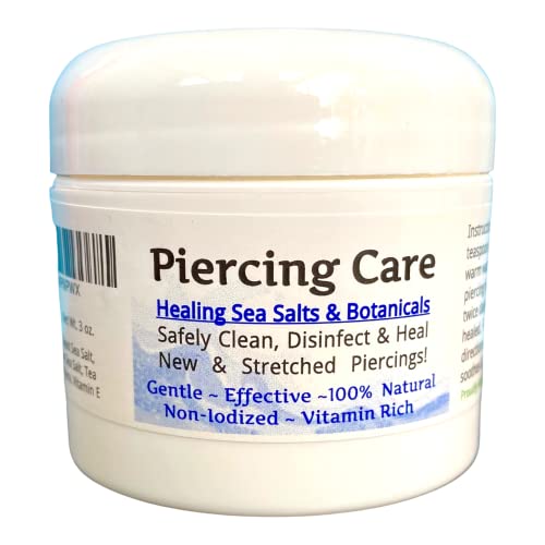 Urban ReLeaf Piercing Care ! Healing Sea Salts & Botanical AFTERCARE ! Safely...