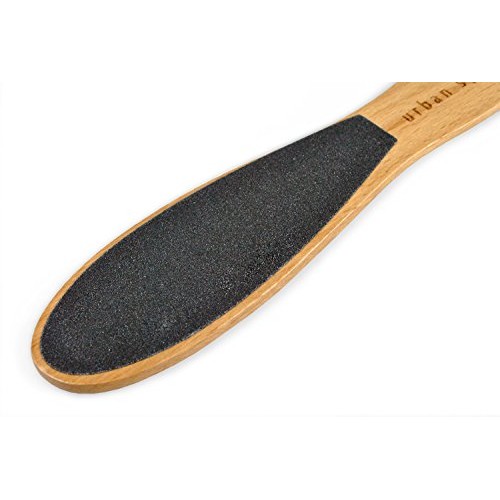 Urban Spa Wooden Foot File for Calluses, Pedicures, Heels and Toes