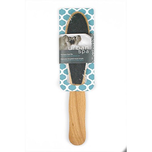 Urban Spa Wooden Foot File for Calluses, Pedicures, Heels and Toes