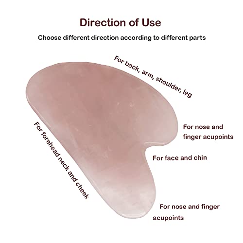 Jade Stone Gua Sha Tools- Facial Beauty Tools Scraping for Therapy and SPA Ac...