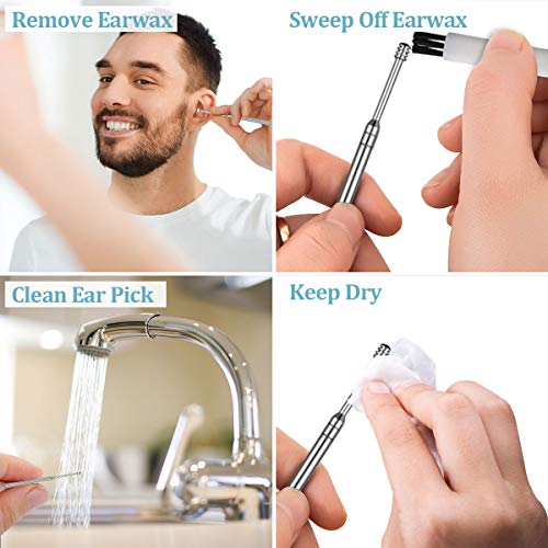 8 Pcs Ear Wax Removal Kit,Ear Pick Earwax Remover Tool Professional Ear Spoon...