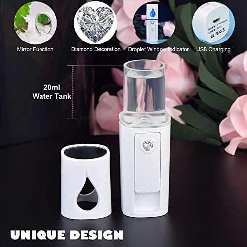 Nano Facial Mister, UrChoice Cool Mist Facial Handy Mist Sprayer with Mirror ...