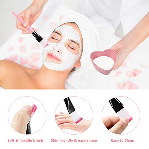 URfashion face mask mixing Bowl set,10 in 1 Cat Shape Headband Spray Brush St...