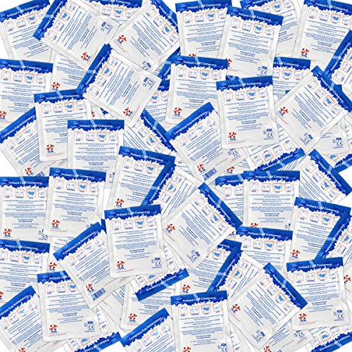 Case of 125 Instant Cold Packs, 5" x 6" (4" x 5" Cold Area) - Disposable Cold...