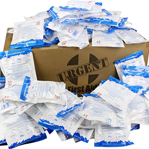 Case of 125 Instant Cold Packs, 5" x 6" (4" x 5" Cold Area) - Disposable Cold...