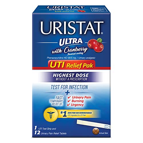 Uristat Ultra UTI Relief Pak, Test for Urinary Tract Infection, Experience Ur...