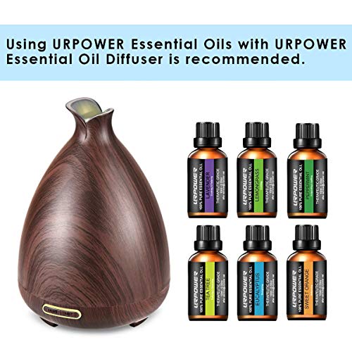 URPOWER Essential Oils, Upgraded 6 Aromatherapy Essential Oil Diffuser Essent...
