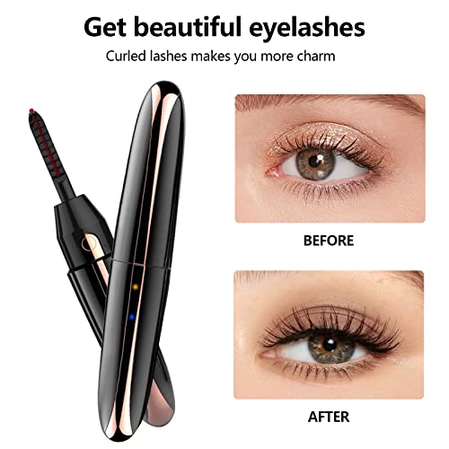 Heated Eyelash Curlers, USB Rechargeable Heated Lash Curler, Electric Heated ...