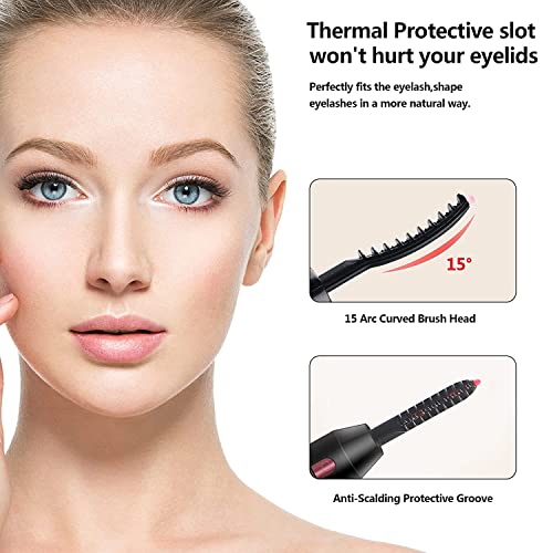 Heated Eyelash Curlers, USB Rechargeable Heated Lash Curler, Electric Heated ...