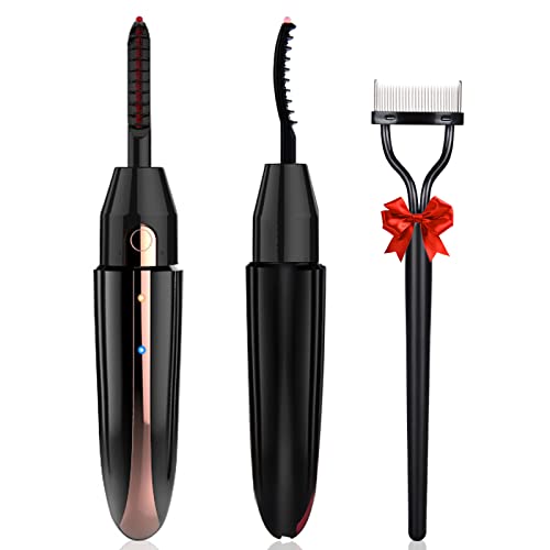 Heated Eyelash Curlers, USB Rechargeable Heated Lash Curler, Electric Heated ...