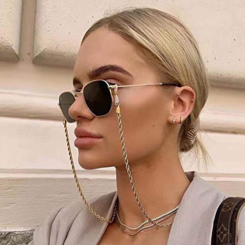 Ursumy Gold Glasses Necklace Tangle Eyeglasses Holder Strap Sunglasses Chain ...