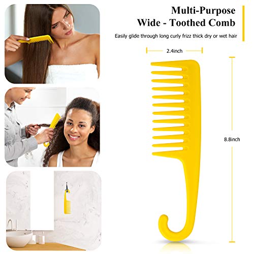 Detangling Hair Brush,Hair Detangler Brush and Wide Tooth Comb Set for Black ...