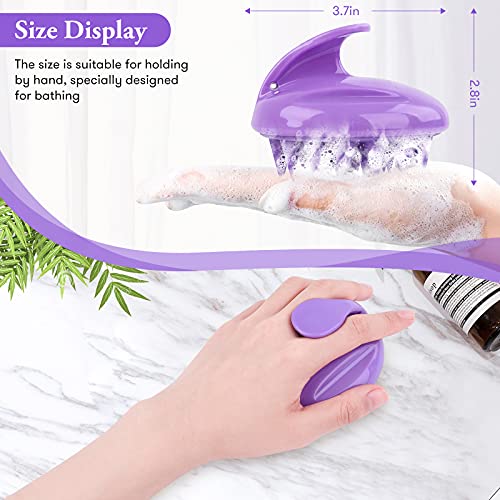 Scalp Massager Shampoo Brush, Head Scalp Massage Hair Brush, Silicone Scalp M...