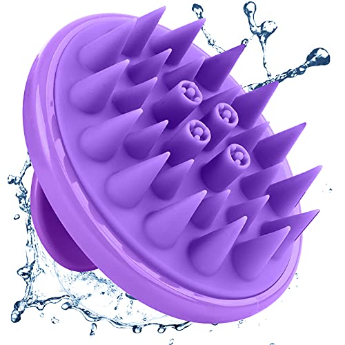 Scalp Massager Shampoo Brush, Head Scalp Massage Hair Brush, Silicone Scalp M...