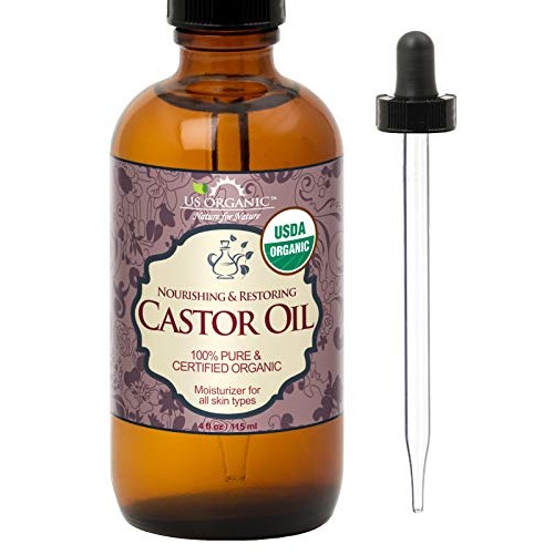 US Organic Castor Oil, USDA Certified Organic,Expeller Pressed, Hexane Free, ...