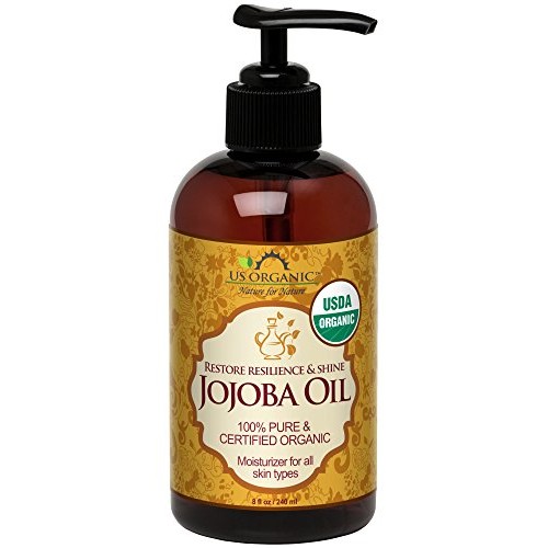 US Organic Jojoba Oil, USDA Certified Organic,100% Pure & Natural, Cold Press...