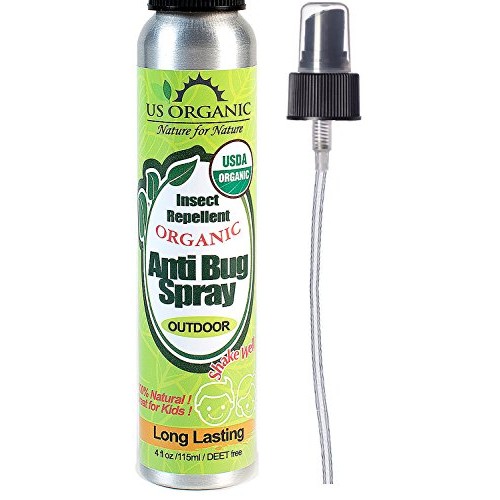 US Organic Organic Mosquito Repellent Anti Bug Outdoor Pump Sprays, 4 Ounces,...