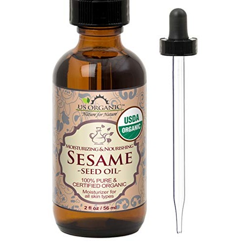 US Organic Sesame Seed Oil, Certified Organic, Untoasted, Unrefined Virgin, P...