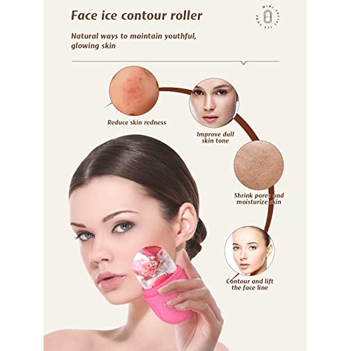 Ice Face Roller, Ice Roller for Face & Eye, Beauty Facial Ice Rollers Ice Hol...