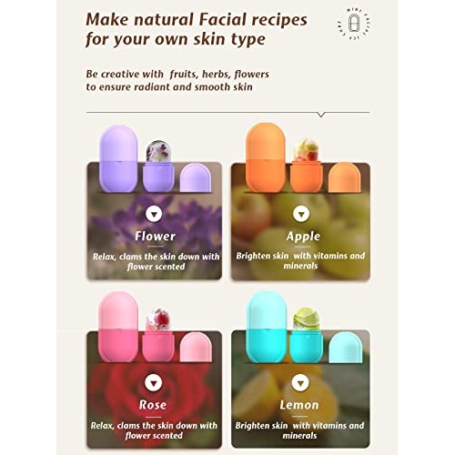 Ice Face Roller, Ice Roller for Face & Eye, Beauty Facial Ice Rollers Ice Hol...